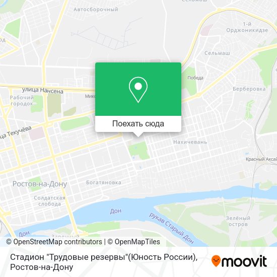Карта Стадион "Трудовые резервы"(Юность России)