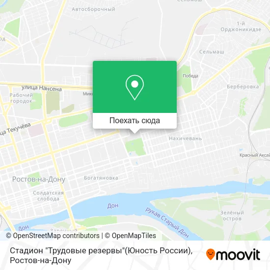 Карта Стадион "Трудовые резервы"(Юность России)