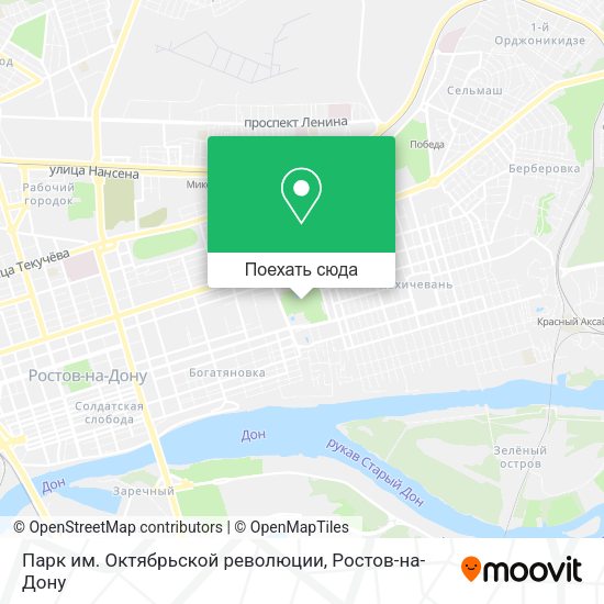 Карта Парк им. Октябрьской революции