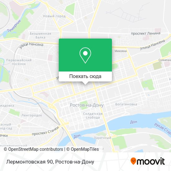Карта Лермонтовская 90