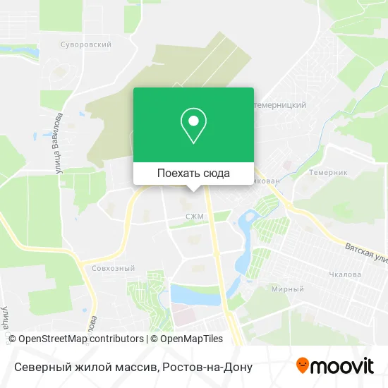 Карта Северный жилой массив