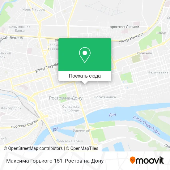 Карта Максима Горького 151