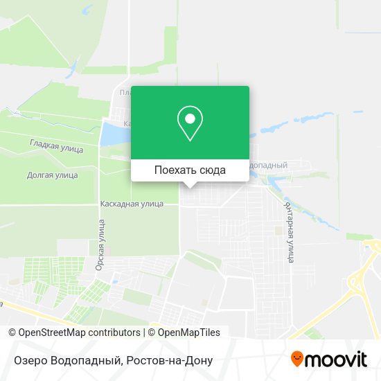 Карта Озеро Водопадный