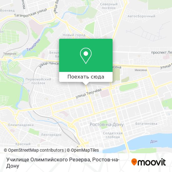 Карта Училище Олимпийского Резерва
