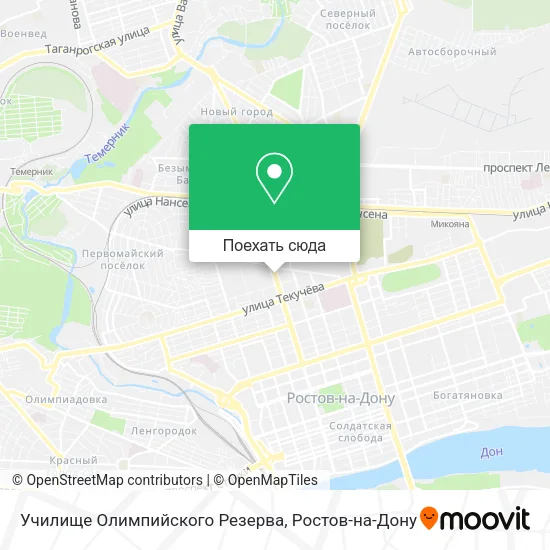 Карта Училище Олимпийского Резерва