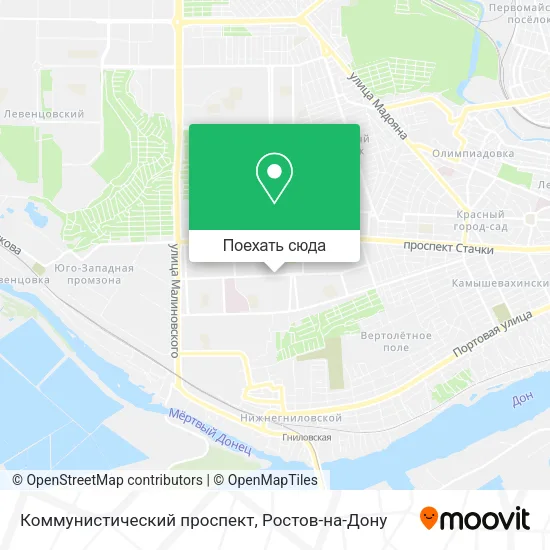 Карта Коммунистический проспект