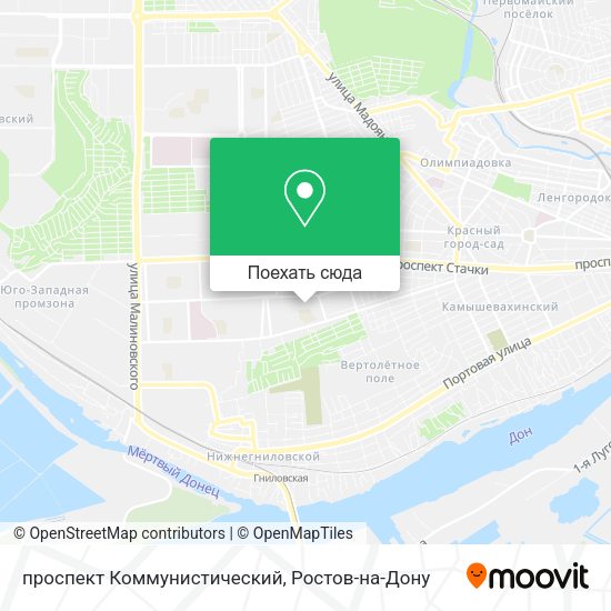 Карта проспект Коммунистический