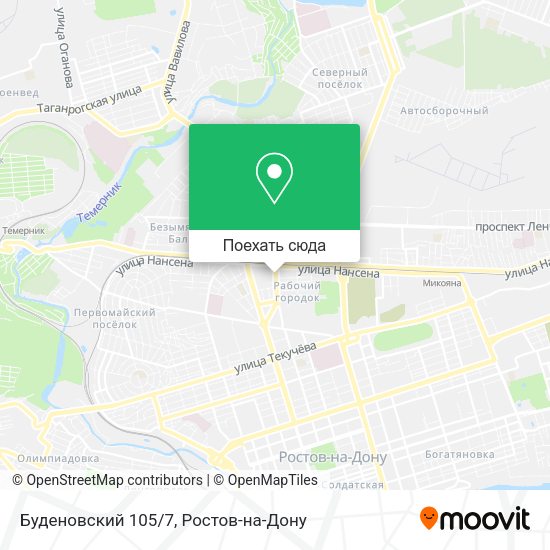 Карта Буденовский 105/7