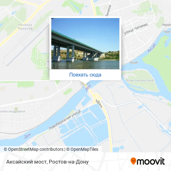 Карта Аксайский мост