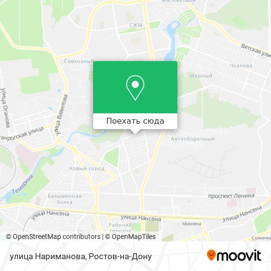 Карта улица Нариманова