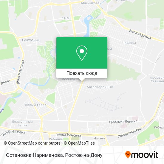 Карта Остановка Нариманова