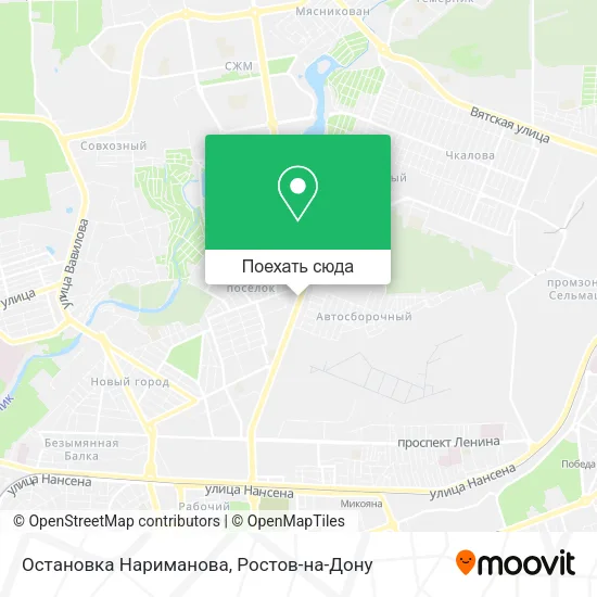 Карта Остановка Нариманова