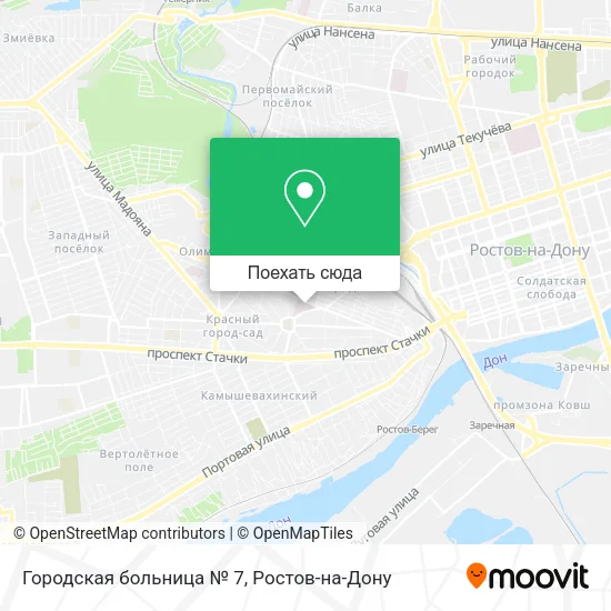 Карта Городская больница № 7
