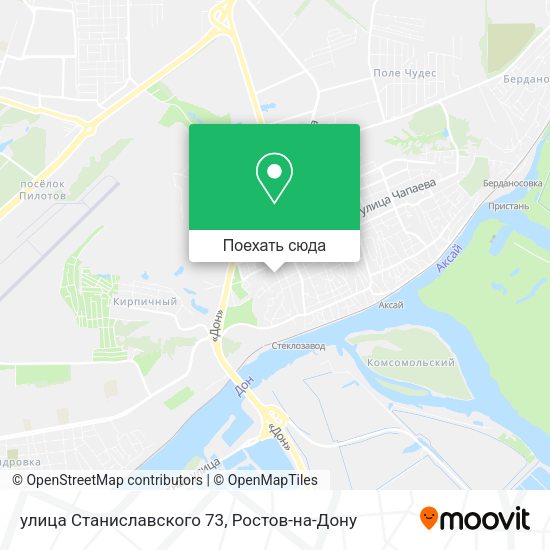 Карта улица Станиславского 73