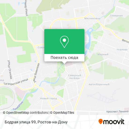 Карта Бодрая улица 99