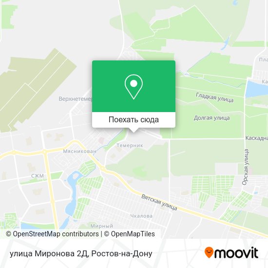 Карта улица Миронова 2Д