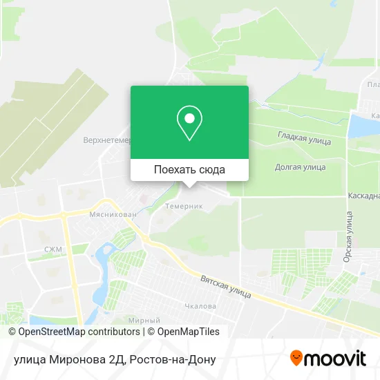 Карта улица Миронова 2Д