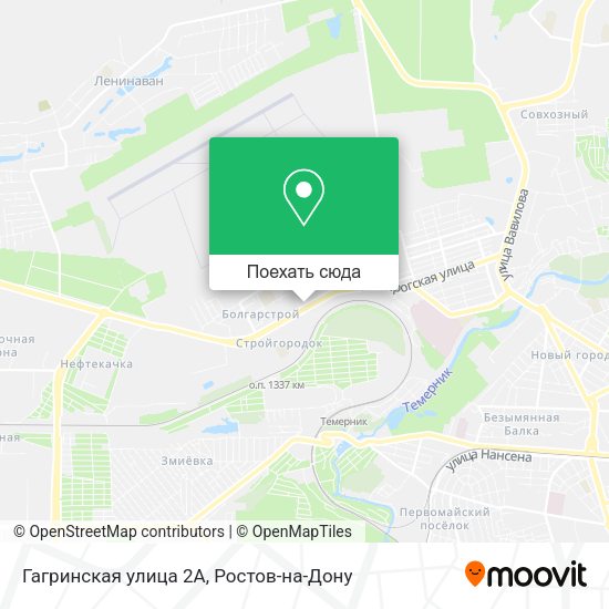 Карта Гагринская улица 2А