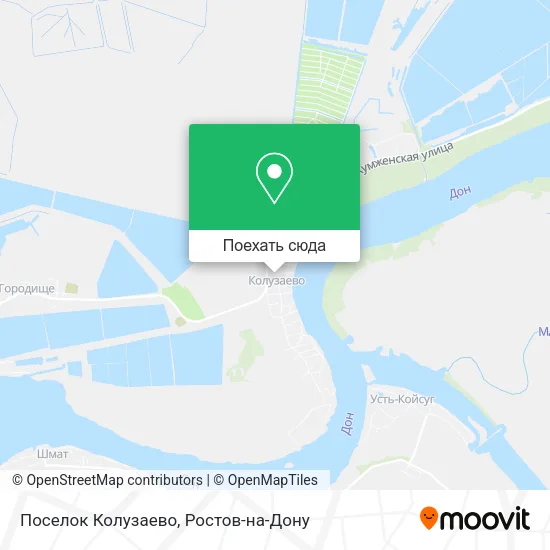 Карта Поселок Колузаево