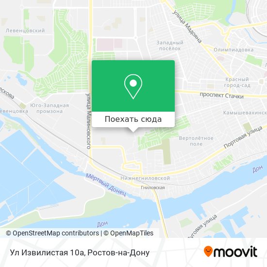 Карта Ул Извилистая 10а
