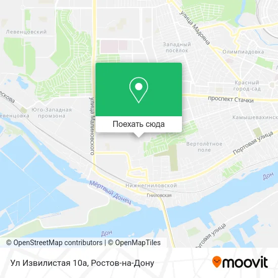 Карта Ул Извилистая 10а