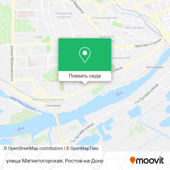 Карта улица Магнитогорская