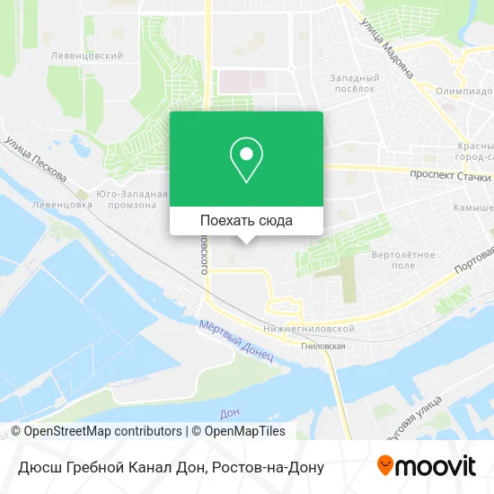 Карта Дюсш Гребной Канал Дон