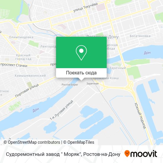 Карта Судоремонтный завод " Моряк"