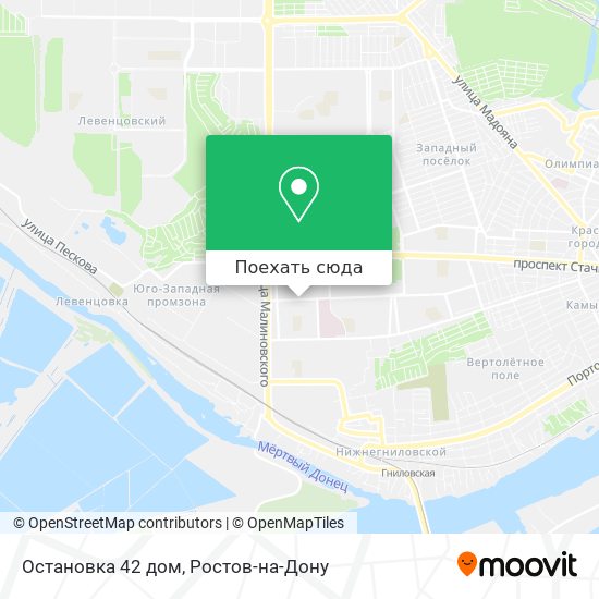 Карта Остановка 42 дом
