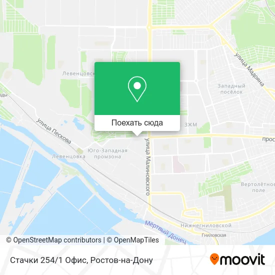 Карта Стачки 254/1 Офис