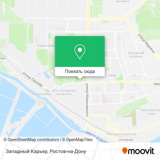 Карта Западный Карьер