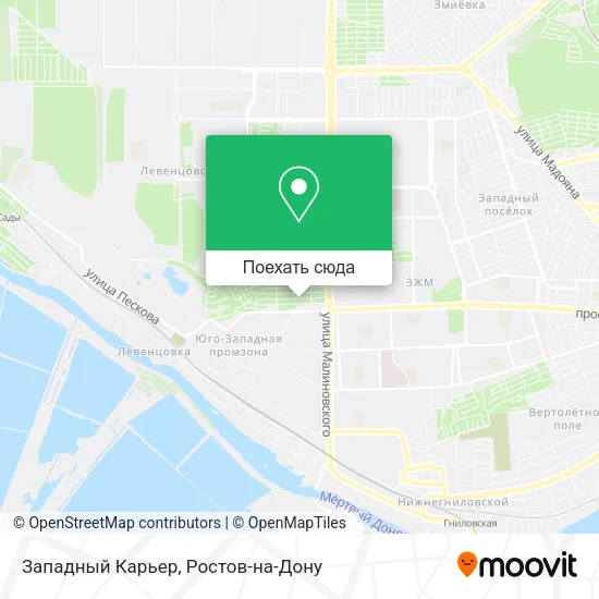 Карта Западный Карьер