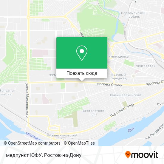 Карта медпункт ЮФУ