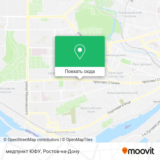 Карта медпункт ЮФУ