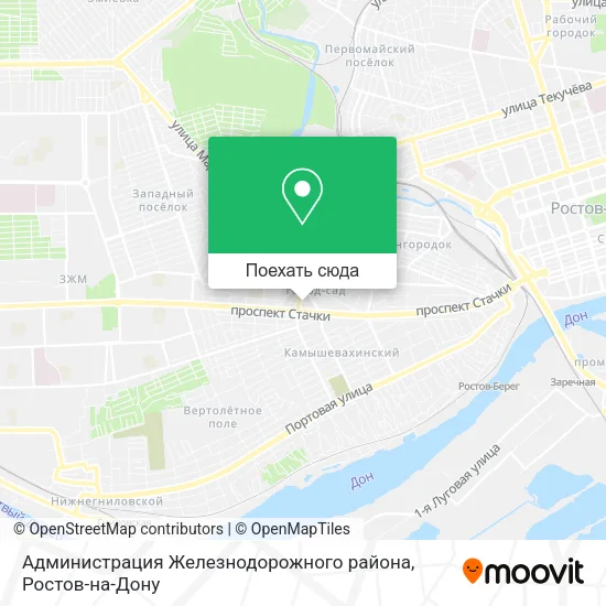 Карта Администрация Железнодорожного района