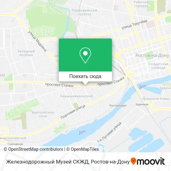 Карта Железнодорожный Музей СКЖД