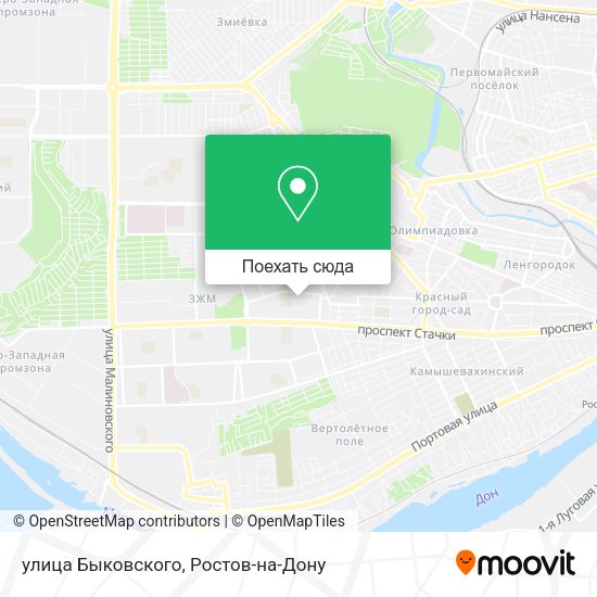 Карта улица Быковского