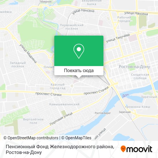 Карта Пенсионный Фонд Железнодорожного района