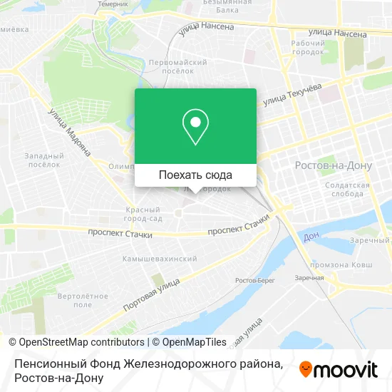 Карта Пенсионный Фонд Железнодорожного района