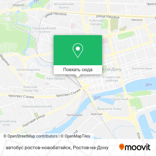 Карта автобус ростов-новобатайск