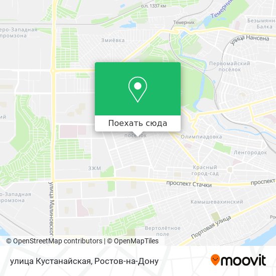 Карта улица Кустанайская