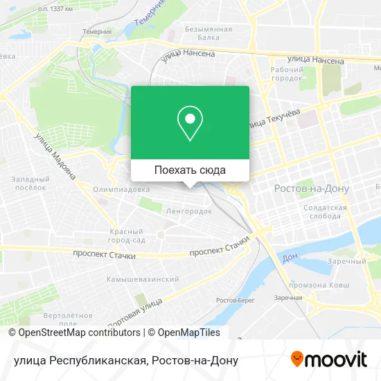 Карта улица Республиканская