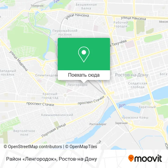 Карта Район «Ленгородок»