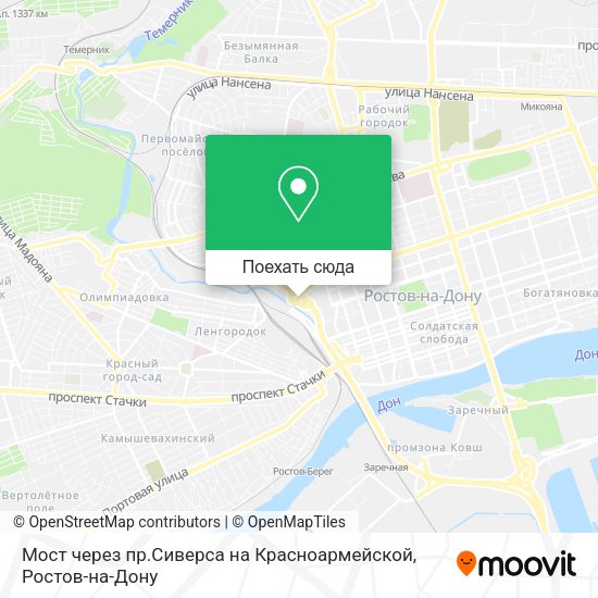 Карта Мост через пр.Сиверса на Красноармейской