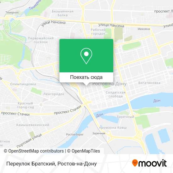 Карта Переулок Братский