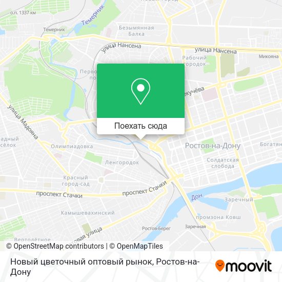 Карта Новый цветочный оптовый рынок