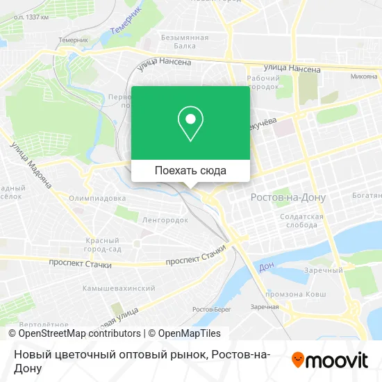Карта Новый цветочный оптовый рынок