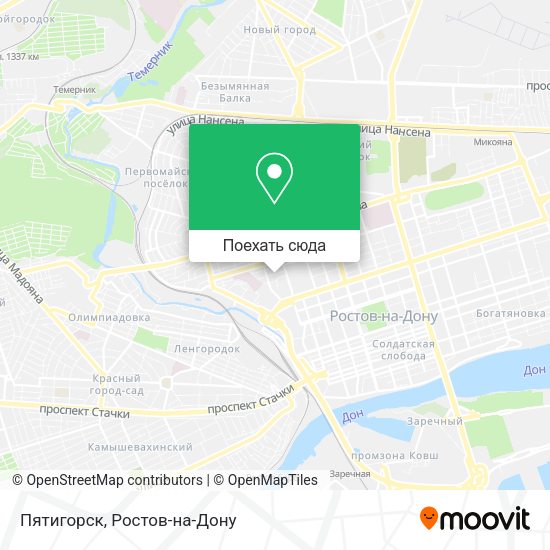 Карта Пятигорск