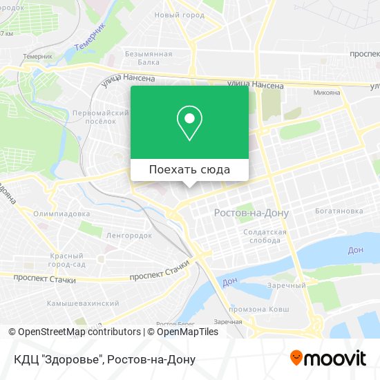 Карта КДЦ "Здоровье"