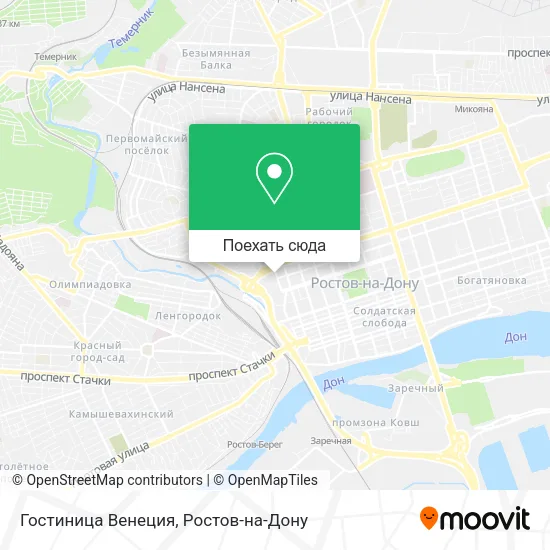 Карта Гостиница Венеция